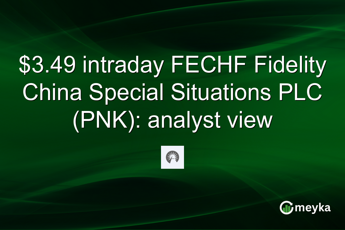 $3.49 intraday FECHF Fidelity China Special Situations PLC (PNK): analyst view