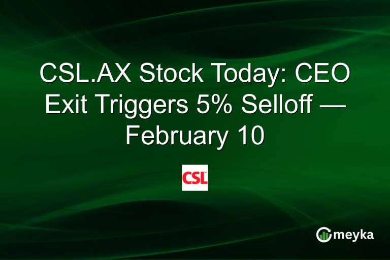 CSL.AX Stock Today: CEO Exit Triggers 5% Selloff — February 10