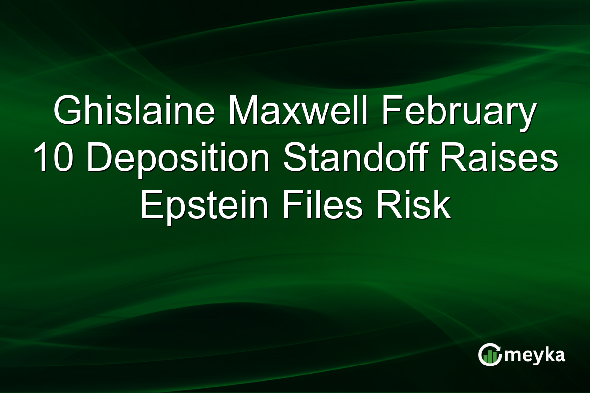 Ghislaine Maxwell February 10 Deposition Standoff Raises Epstein Files Risk
