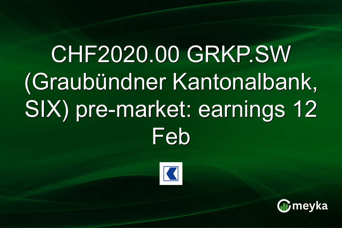 CHF2020.00 GRKP.SW (Graubündner Kantonalbank, SIX) pre-market: earnings 12 Feb