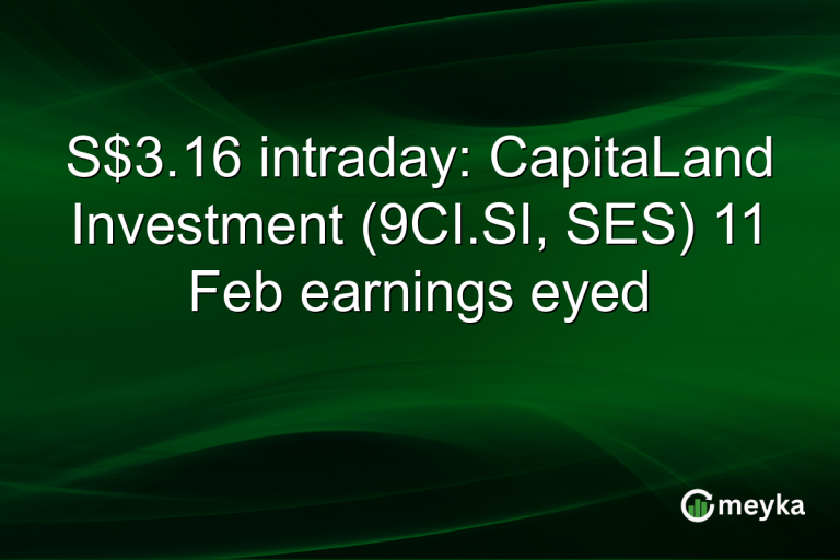 S$3.16 intraday: CapitaLand Investment (9CI.SI, SES) 11 Feb earnings eyed