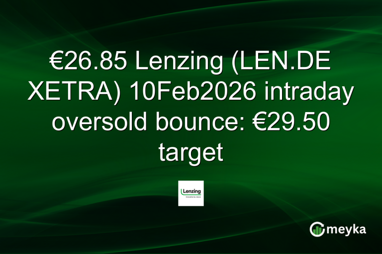 €26.85 Lenzing (LEN.DE XETRA) 10Feb2026 intraday oversold bounce: €29.50 target