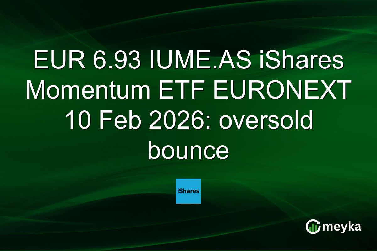 EUR 6.93 IUME.AS iShares Momentum ETF EURONEXT 10 Feb 2026: oversold bounce