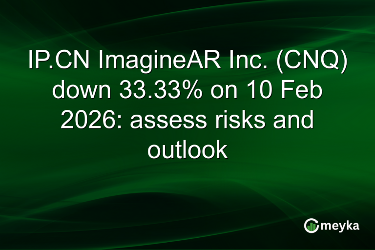 IP.CN ImagineAR Inc. (CNQ) down 33.33% on 10 Feb 2026: assess risks and outlook