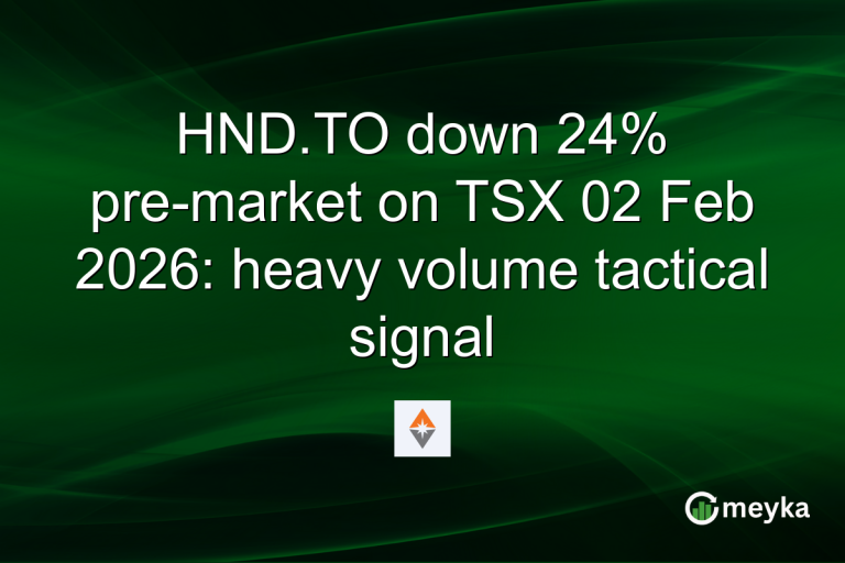 HND.TO down 24% pre-market on TSX 02 Feb 2026: heavy volume tactical signal