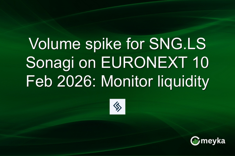 Volume spike for SNG.LS Sonagi on EURONEXT 10 Feb 2026: Monitor liquidity