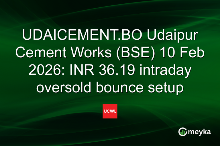 UDAICEMENT.BO Udaipur Cement Works (BSE) 10 Feb 2026: INR 36.19 intraday oversold bounce setup