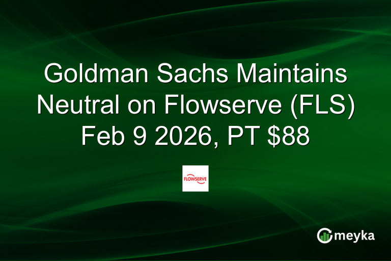 Goldman Sachs Maintains Neutral on Flowserve (FLS) Feb 9 2026, PT $88