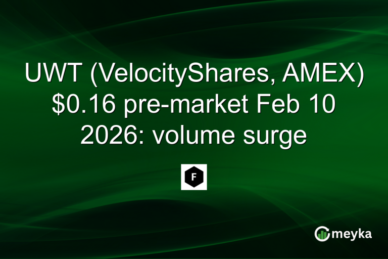 UWT (VelocityShares, AMEX) $0.16 pre-market Feb 10 2026: volume surge