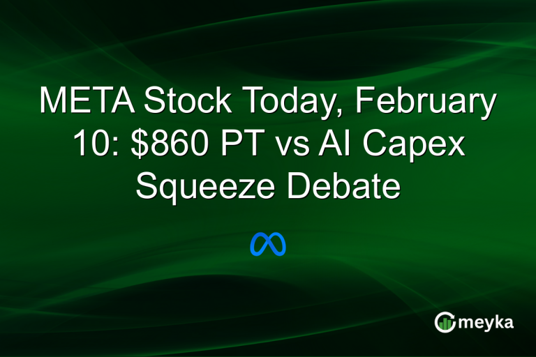 META Stock Today, February 10: $860 PT vs AI Capex Squeeze Debate