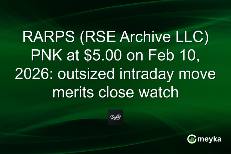 RARPS (RSE Archive LLC) PNK at $5.00 on Feb 10, 2026: outsized intraday move merits close watch