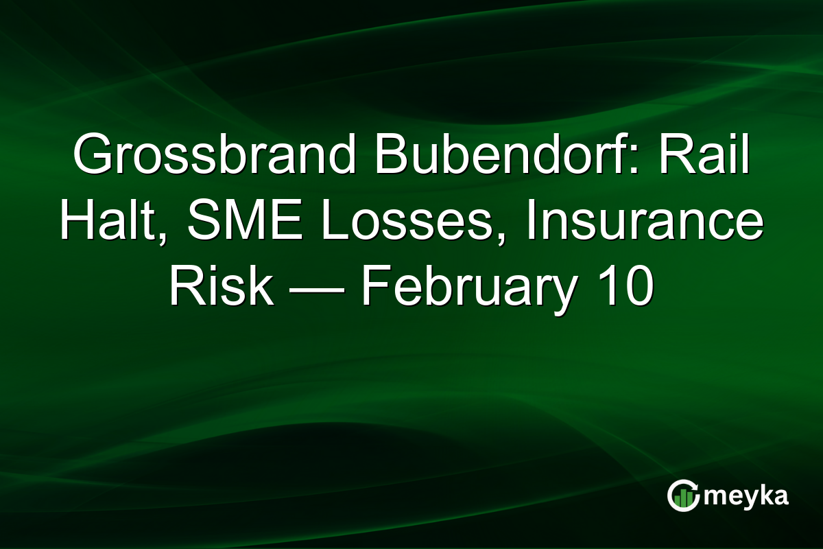 Grossbrand Bubendorf: Rail Halt, SME Losses, Insurance Risk — February 10