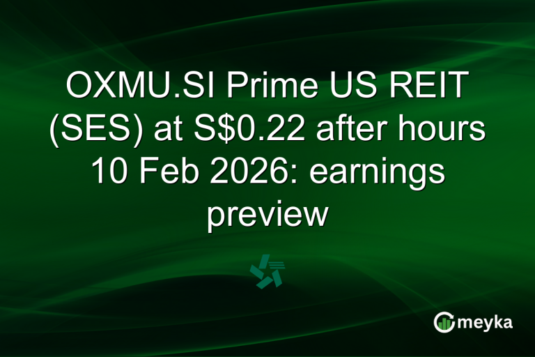 OXMU.SI Prime US REIT (SES) at S$0.22 after hours 10 Feb 2026: earnings preview
