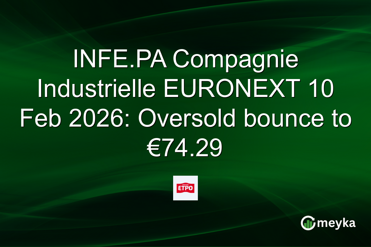 INFE.PA Compagnie Industrielle EURONEXT 10 Feb 2026: Oversold bounce to €74.29
