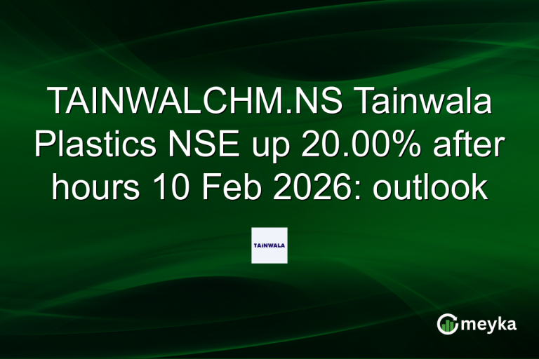 TAINWALCHM.NS Tainwala Plastics NSE up 20.00% after hours 10 Feb 2026: outlook
