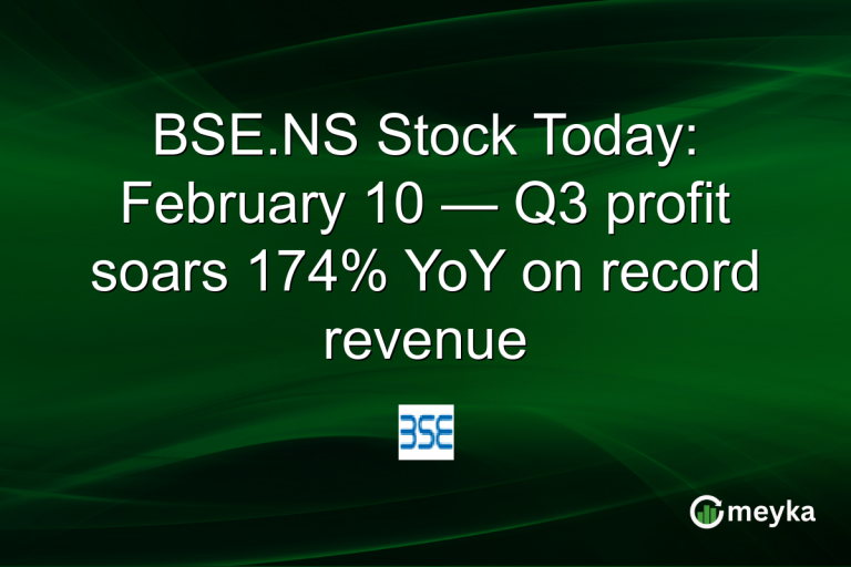 BSE.NS Stock Today: February 10 — Q3 profit soars 174% YoY on record revenue