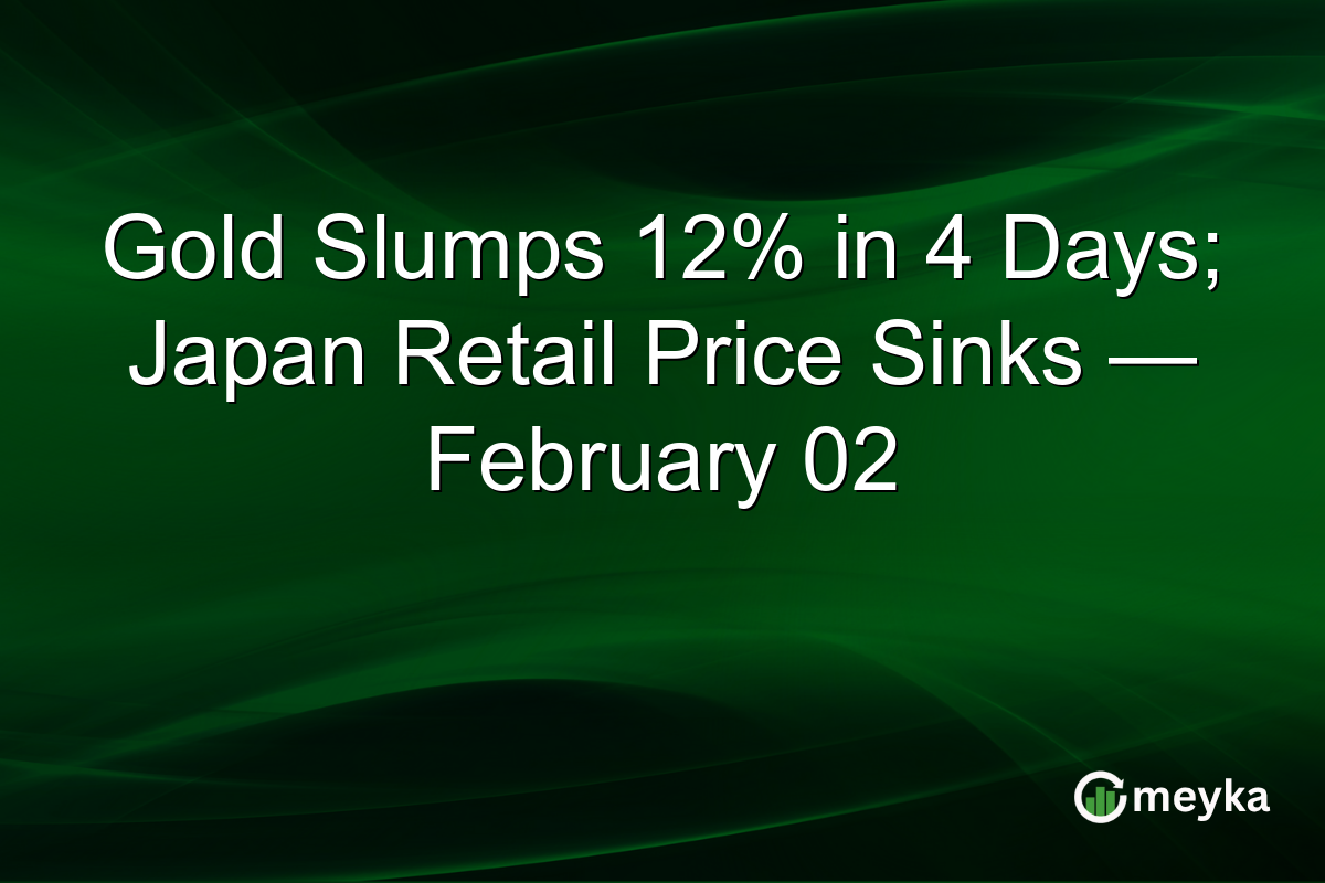 Gold Slumps 12% in 4 Days; Japan Retail Price Sinks — February 02
