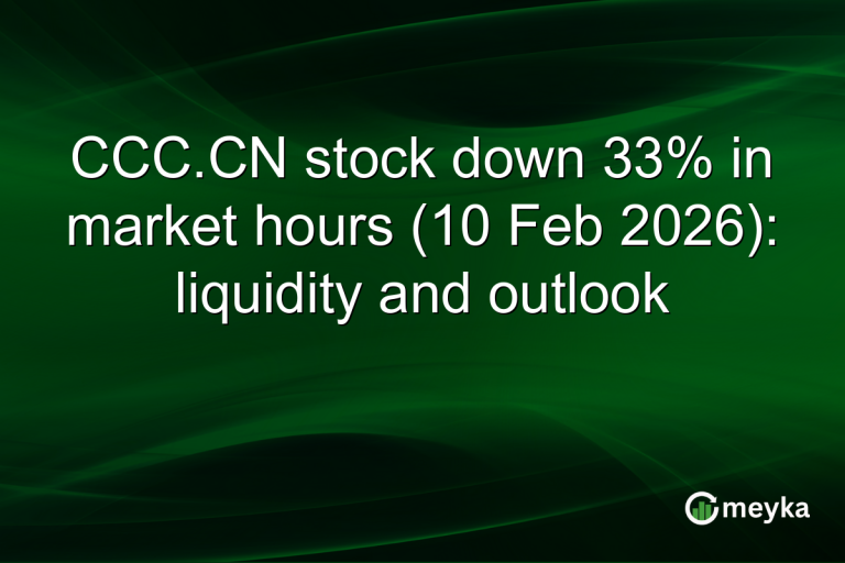 CCC.CN stock down 33% in market hours (10 Feb 2026): liquidity and outlook