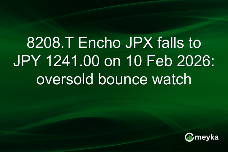 8208.T Encho JPX falls to JPY 1241.00 on 10 Feb 2026: oversold bounce watch