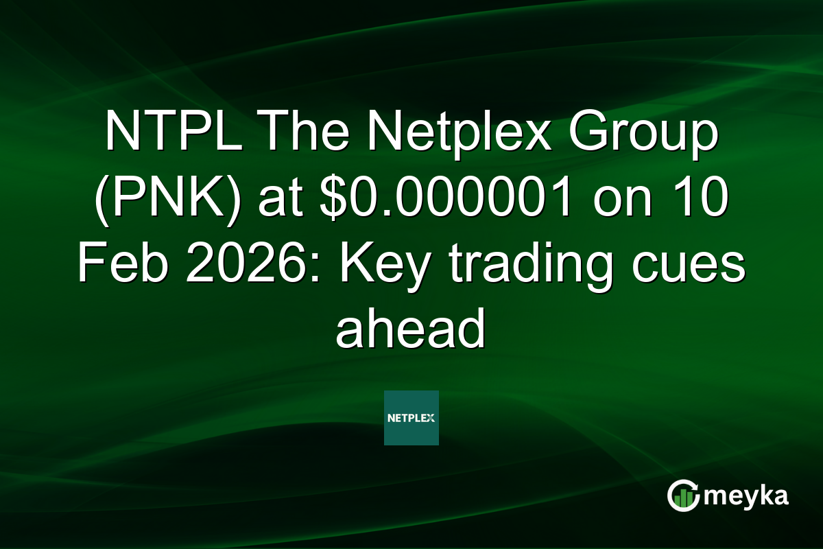 NTPL The Netplex Group (PNK) at $0.000001 on 10 Feb 2026: Key trading cues ahead