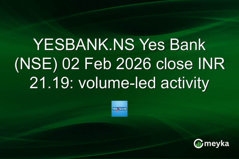 YESBANK.NS Yes Bank (NSE) 02 Feb 2026 close INR 21.19: volume-led activity