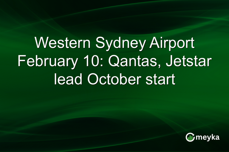 Western Sydney Airport February 10: Qantas, Jetstar lead October start