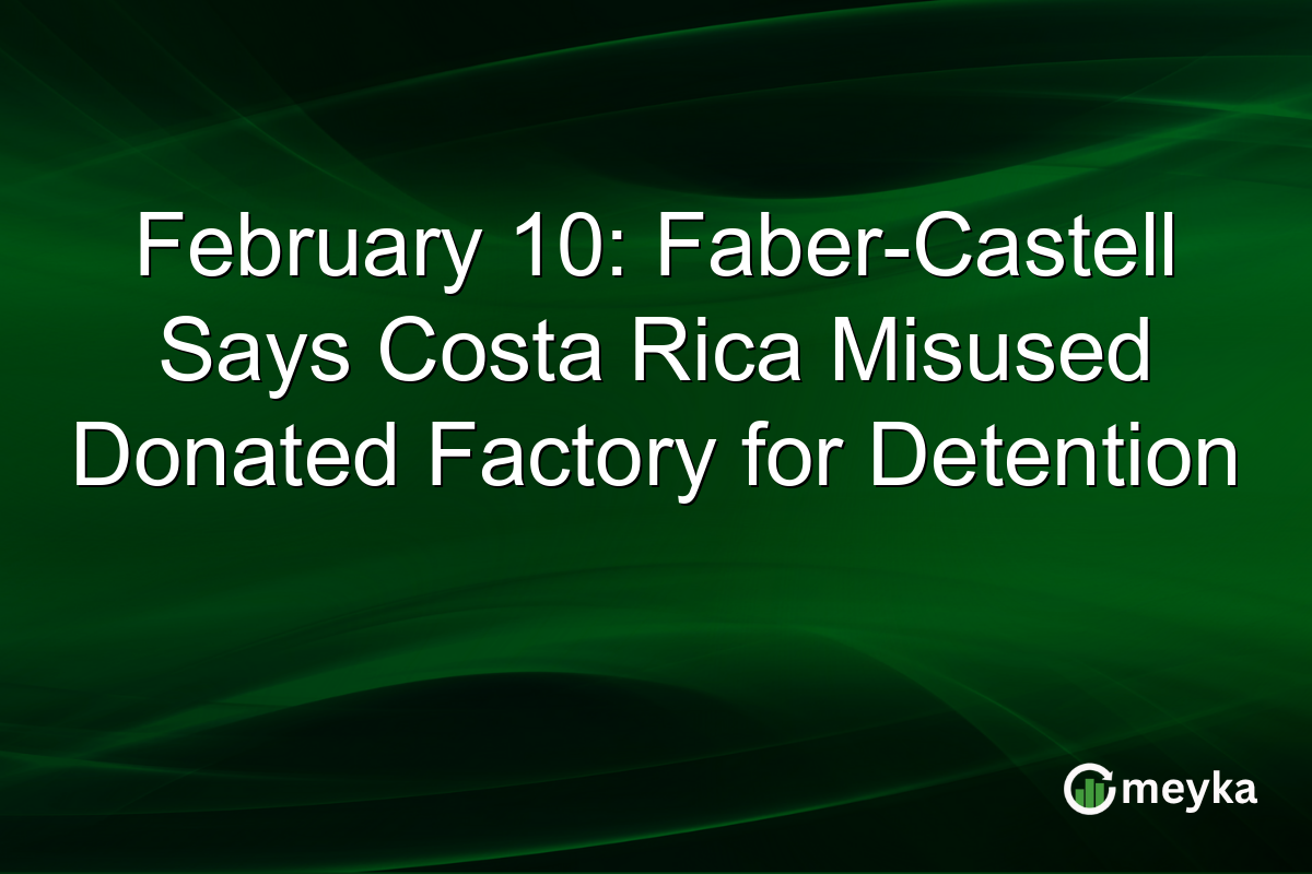 February 10: Faber-Castell Says Costa Rica Misused Donated Factory for Detention