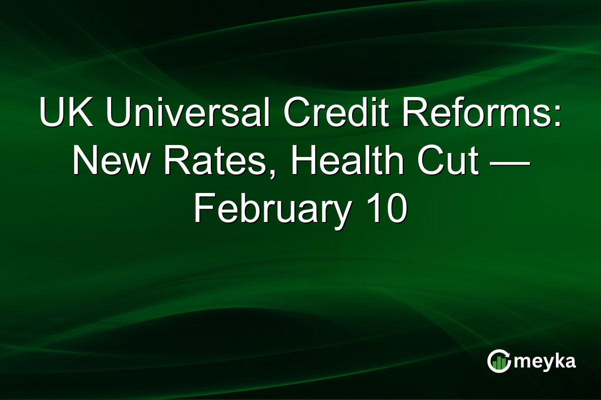 UK Universal Credit Reforms: New Rates, Health Cut — February 10