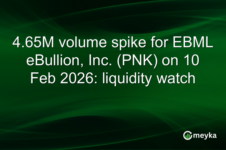 4.65M volume spike for EBML eBullion, Inc. (PNK) on 10 Feb 2026: liquidity watch