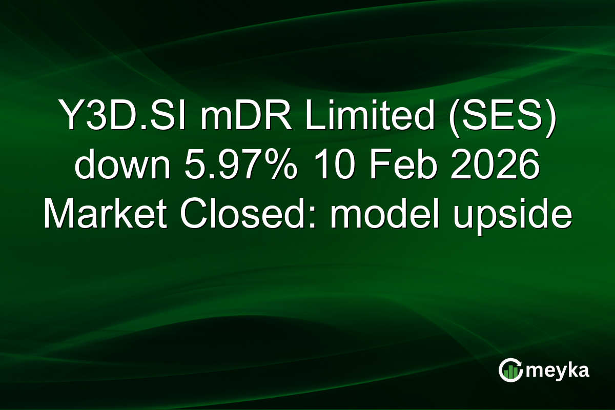 Y3D.SI mDR Limited (SES) down 5.97% 10 Feb 2026 Market Closed: model upside