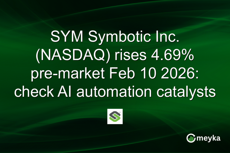 SYM Symbotic Inc. (NASDAQ) rises 4.69% pre-market Feb 10 2026: check AI automation catalysts