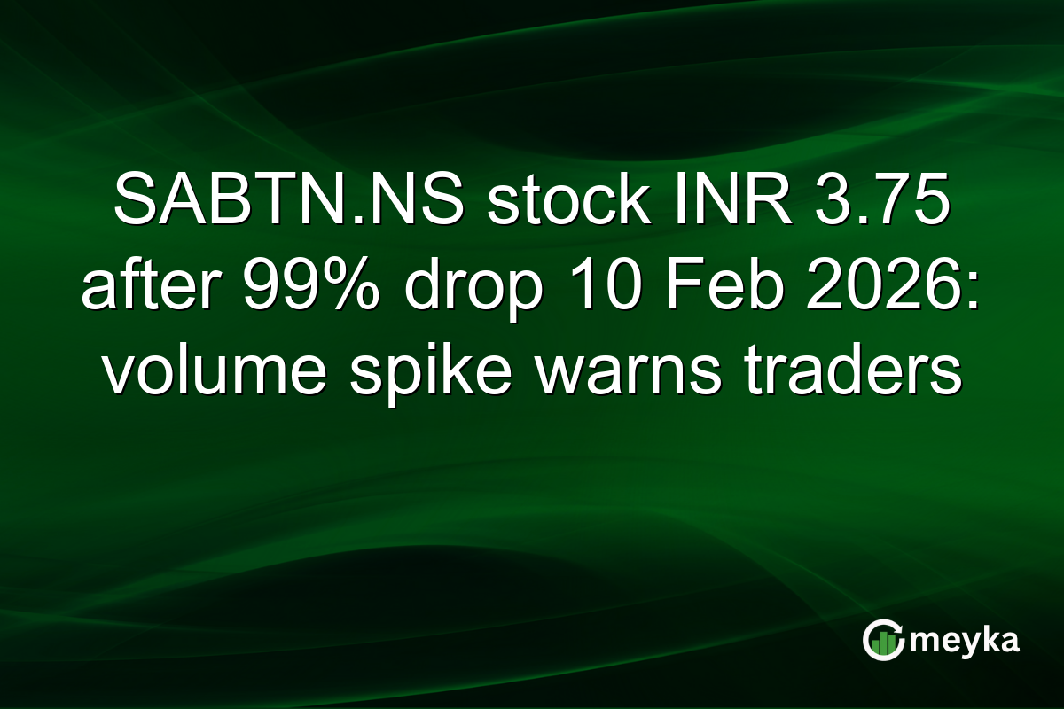 SABTN.NS stock INR 3.75 after 99% drop 10 Feb 2026: volume spike warns traders