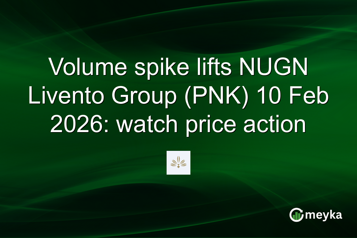 Volume spike lifts NUGN Livento Group (PNK) 10 Feb 2026: watch price action