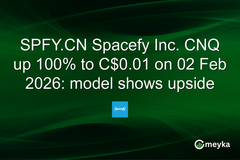 SPFY.CN Spacefy Inc. CNQ up 100% to C$0.01 on 02 Feb 2026: model shows upside