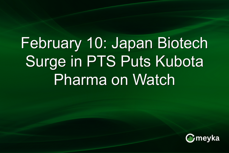 February 10: Japan Biotech Surge in PTS Puts Kubota Pharma on Watch