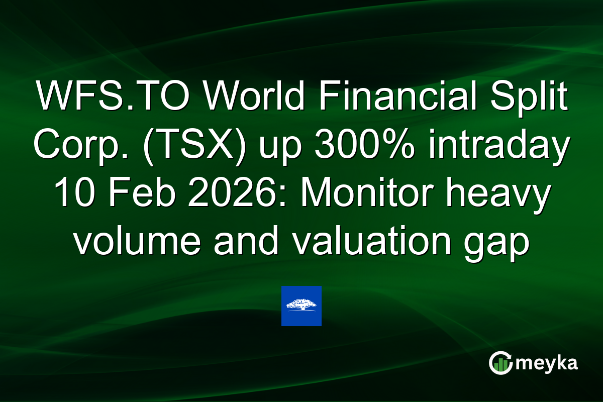 WFS.TO World Financial Split Corp. (TSX) up 300% intraday 10 Feb 2026: Monitor heavy volume and valuation gap
