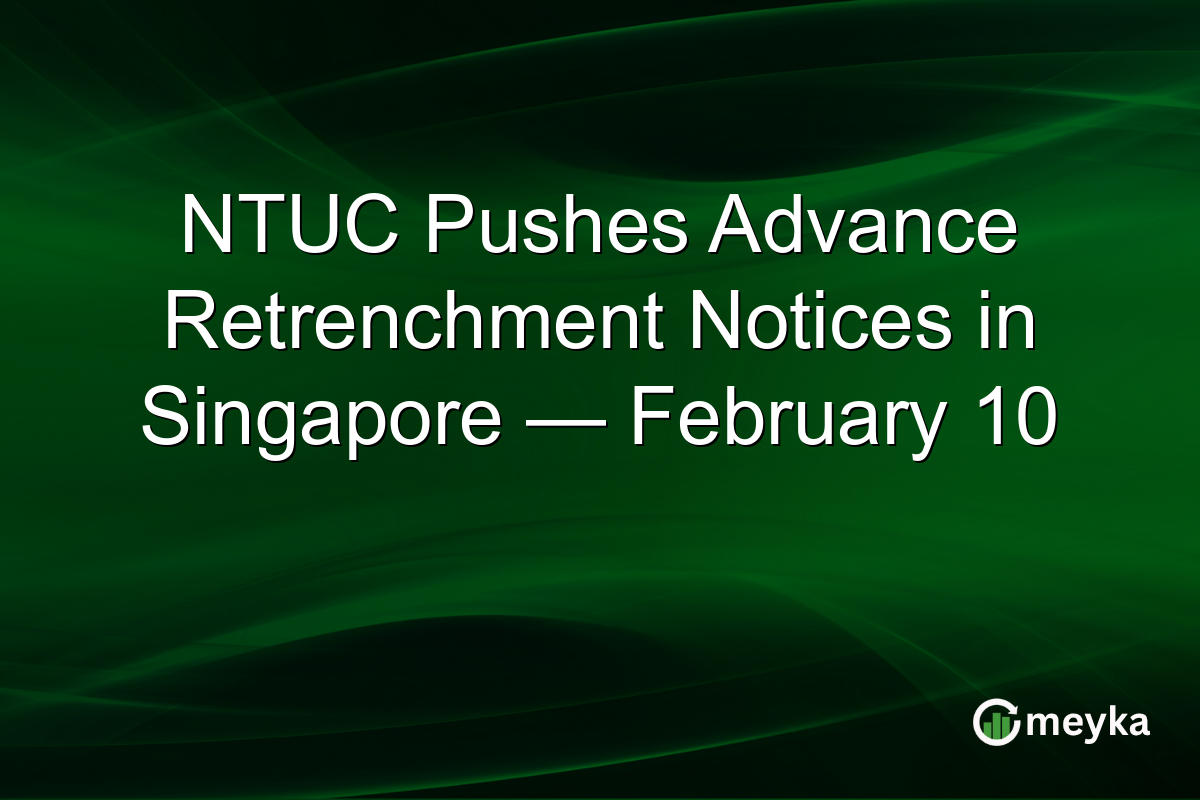 NTUC Pushes Advance Retrenchment Notices in Singapore — February 10