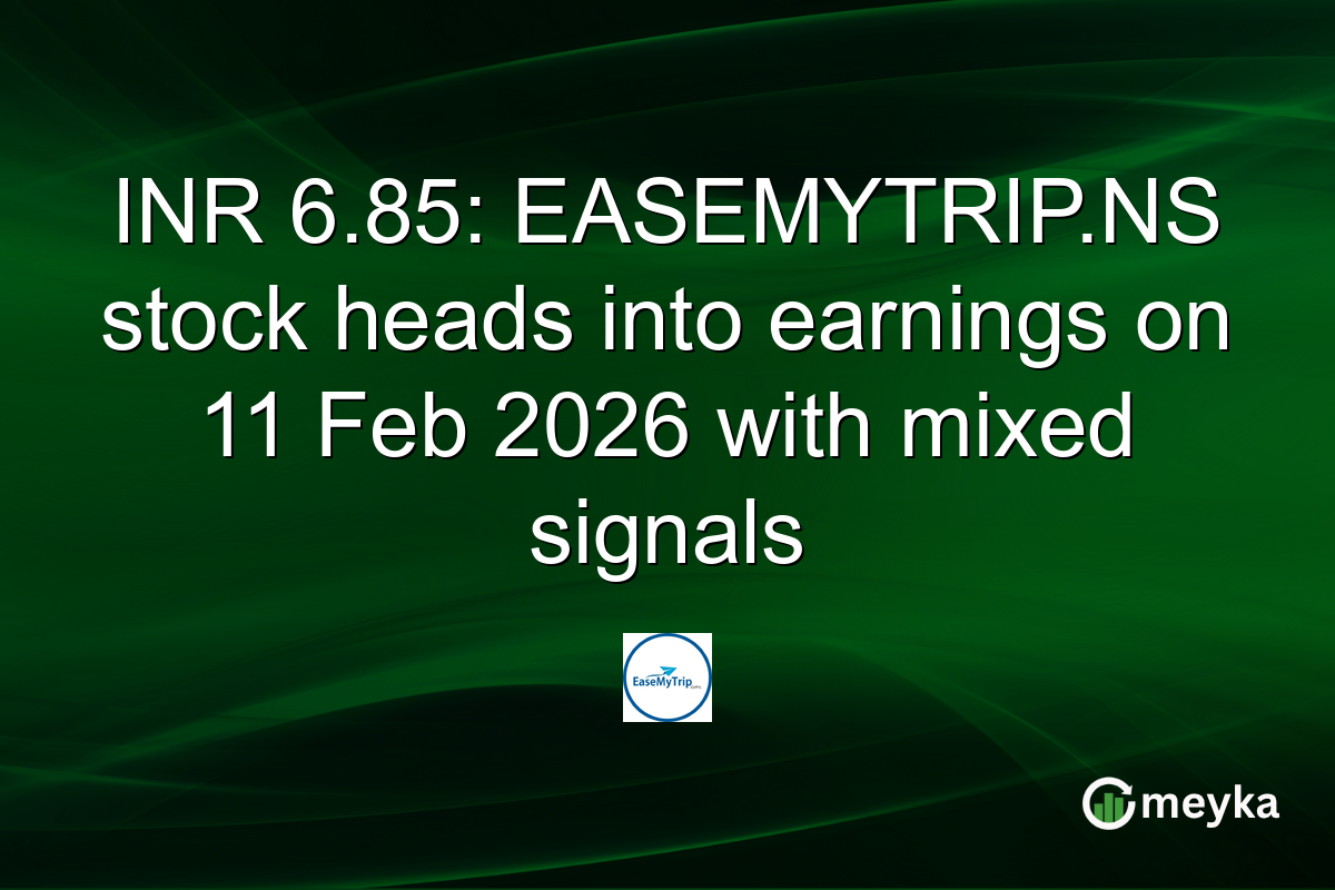 INR 6.85: EASEMYTRIP.NS stock heads into earnings on 11 Feb 2026 with mixed signals