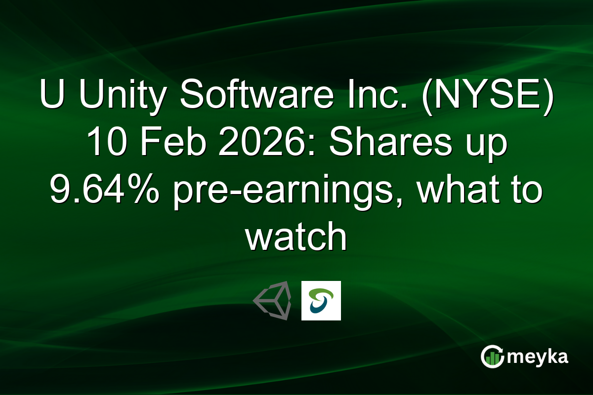 U Unity Software Inc. (NYSE) 10 Feb 2026: Shares up 9.64% pre-earnings, what to watch
