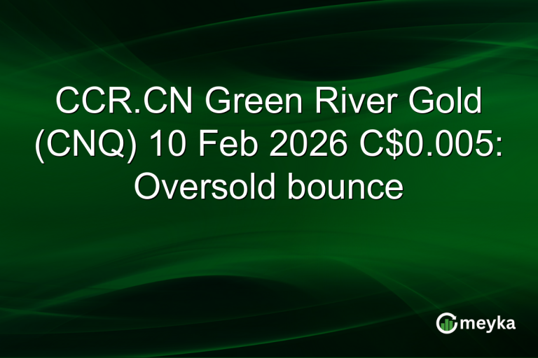 CCR.CN Green River Gold (CNQ) 10 Feb 2026 C$0.005: Oversold bounce