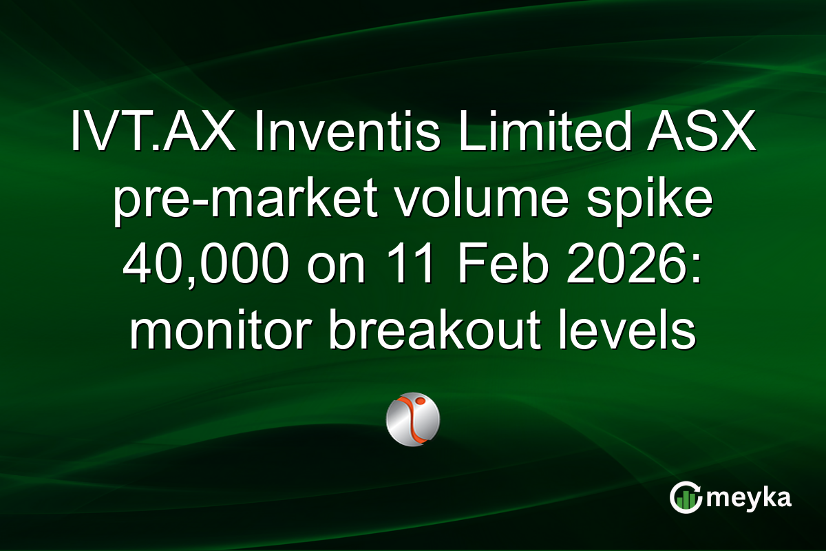 IVT.AX Inventis Limited ASX pre-market volume spike 40,000 on 11 Feb 2026: monitor breakout levels