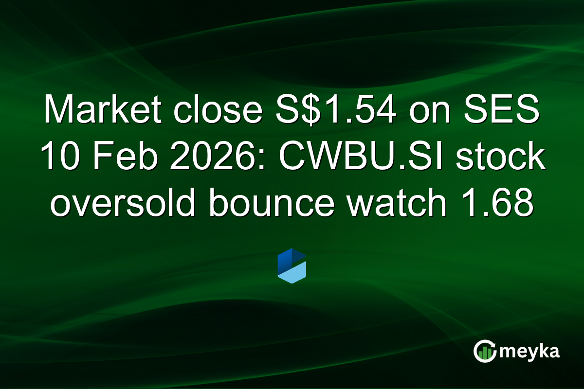 Market close S$1.54 on SES 10 Feb 2026: CWBU.SI stock oversold bounce watch 1.68