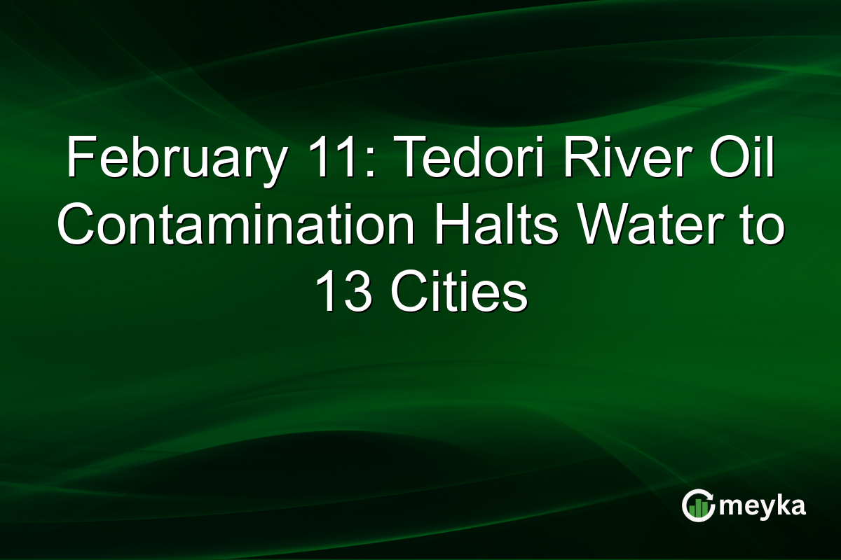 February 11: Tedori River Oil Contamination Halts Water to 13 Cities