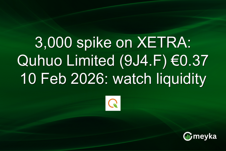 3,000 spike on XETRA: Quhuo Limited (9J4.F) €0.37 10 Feb 2026: watch liquidity