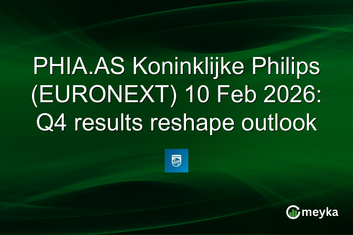 PHIA.AS Koninklijke Philips (EURONEXT) 10 Feb 2026: Q4 results reshape outlook