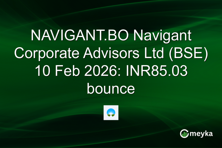 NAVIGANT.BO Navigant Corporate Advisors Ltd (BSE) 10 Feb 2026: INR85.03 bounce