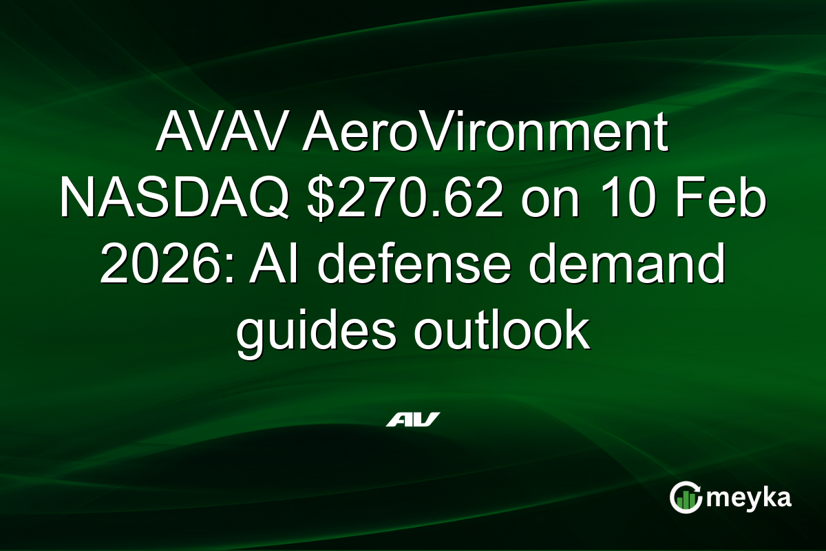 AVAV AeroVironment NASDAQ $270.62 on 10 Feb 2026: AI defense demand guides outlook