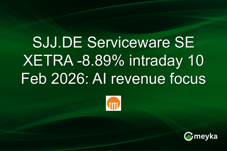 SJJ.DE Serviceware SE XETRA -8.89% intraday 10 Feb 2026: AI revenue focus