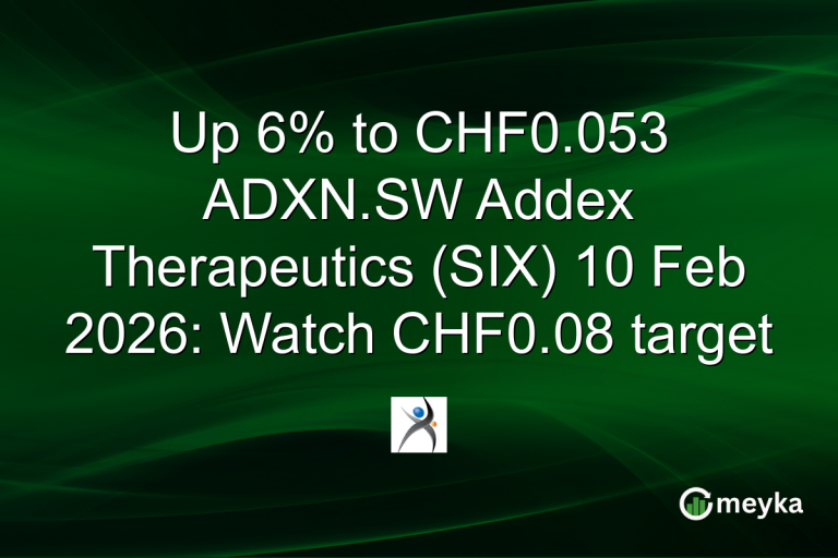 Up 6% to CHF0.053 ADXN.SW Addex Therapeutics (SIX) 10 Feb 2026: Watch CHF0.08 target