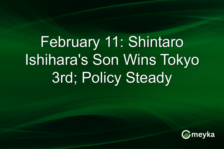 February 11: Shintaro Ishihara's Son Wins Tokyo 3rd; Policy Steady